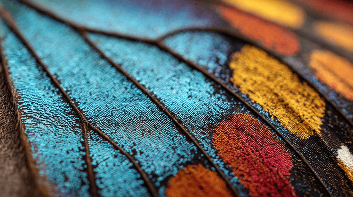 Iridescent feather close-up generated with Nano Banana Pro