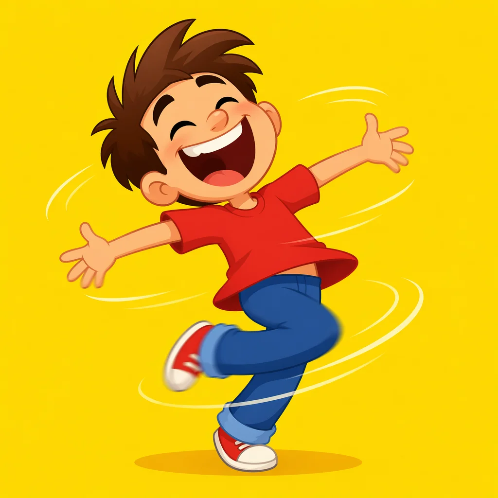 Loop GIF animado generado con IA de un personaje ficticio original con movimiento dinámico