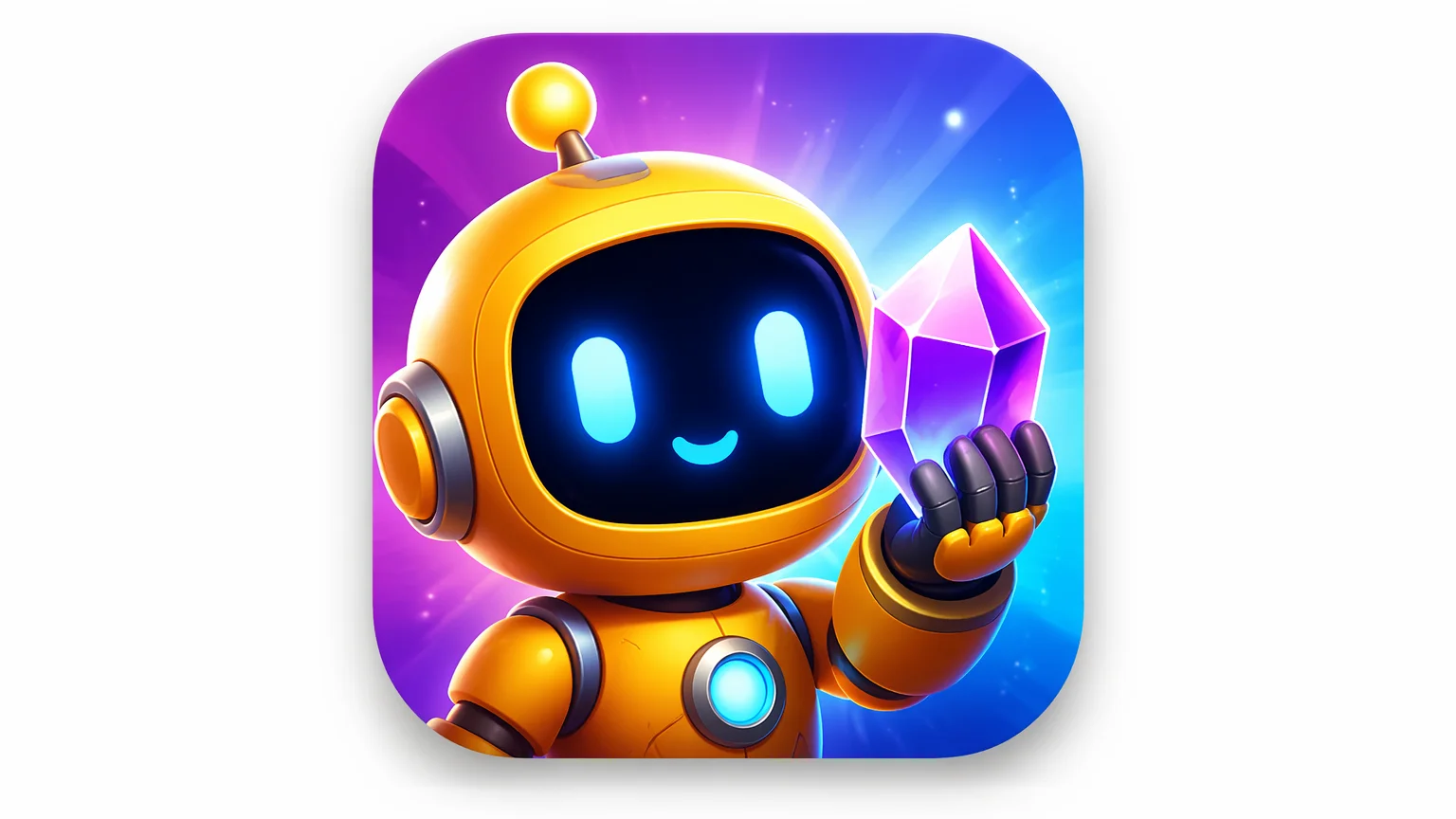 Icono de app ilustrado generado por IA con detalle premium y color vibrante, ideal para el App Store de iOS