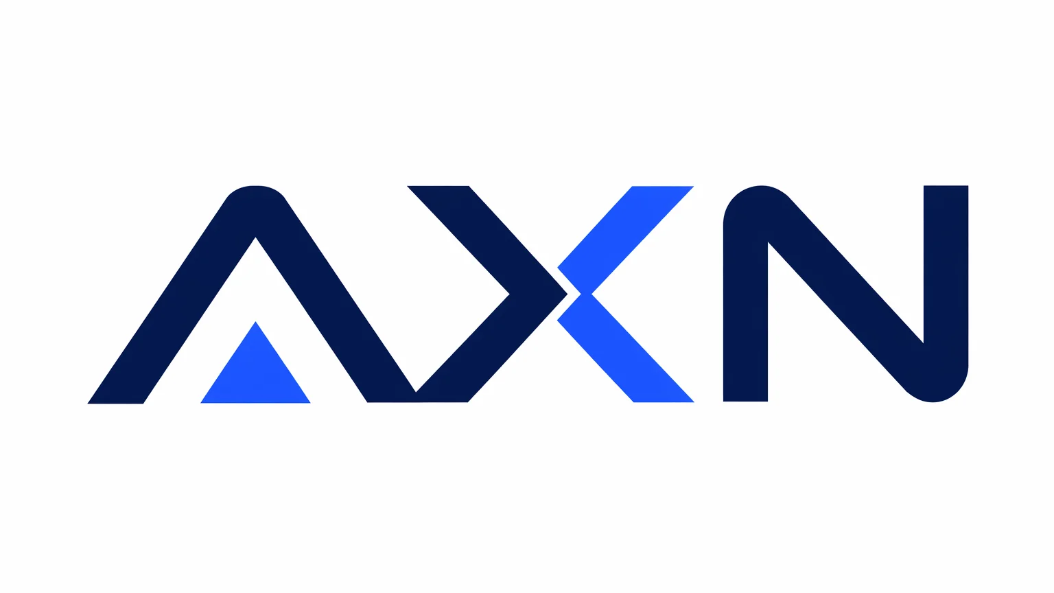 Logo tipográfico para startup tech generado con IA, tipografía geométrica sans-serif limpia con acento azul