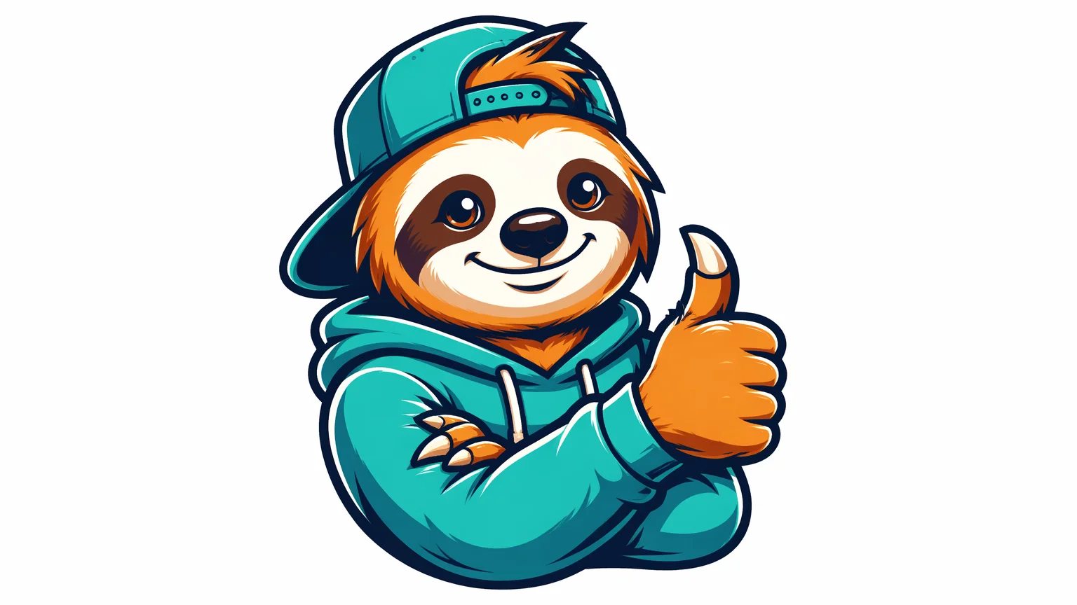 Logo mascota ilustrado generado con IA, diseño de personaje bold y colores vibrantes para marca lifestyle