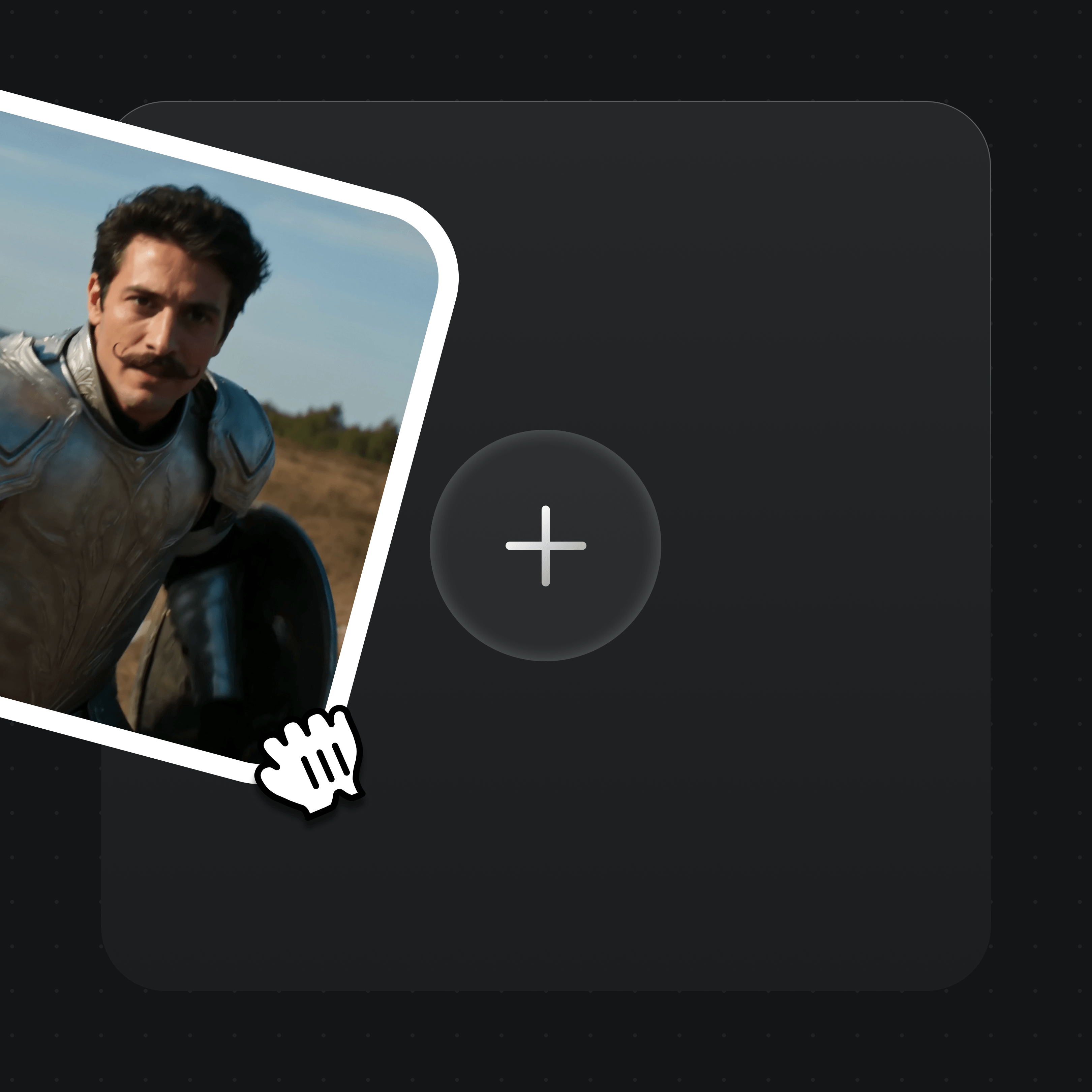 Drag a reference image into the Renoise upload card