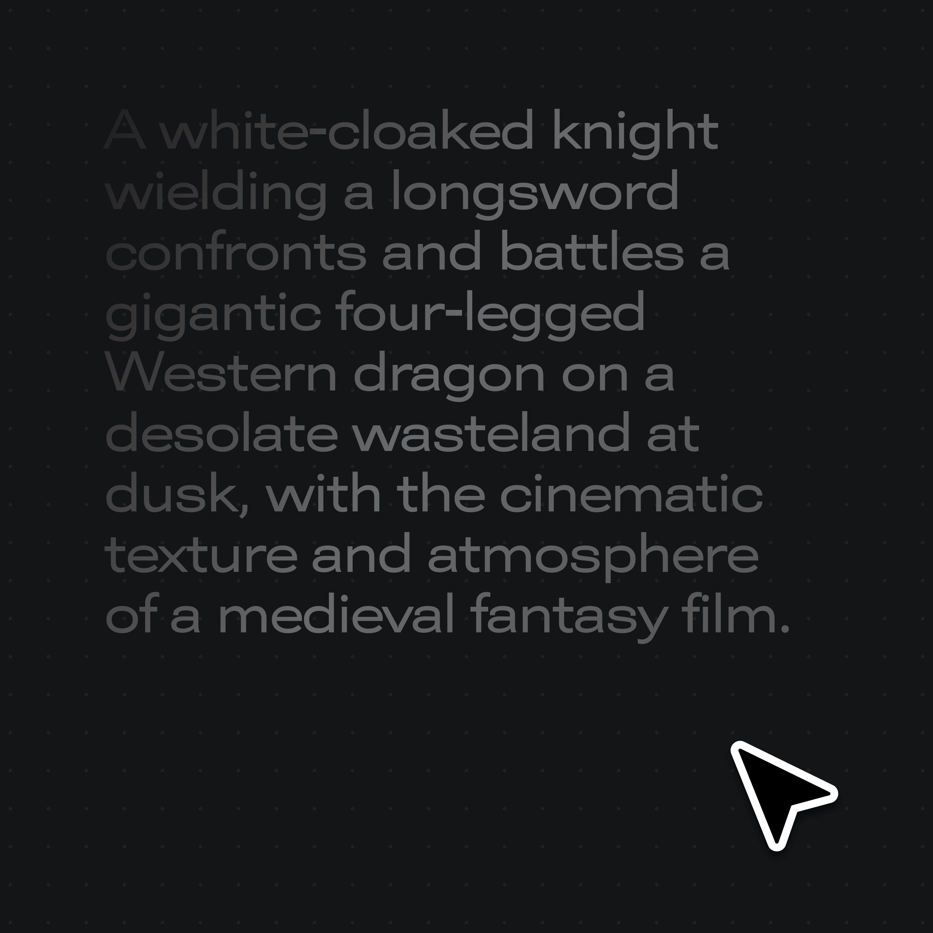 Type a text prompt for the shot in Renoise