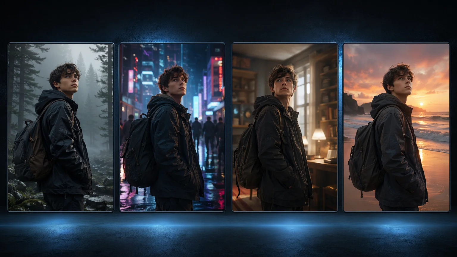 Keeping an AI character consistent across multiple scenes