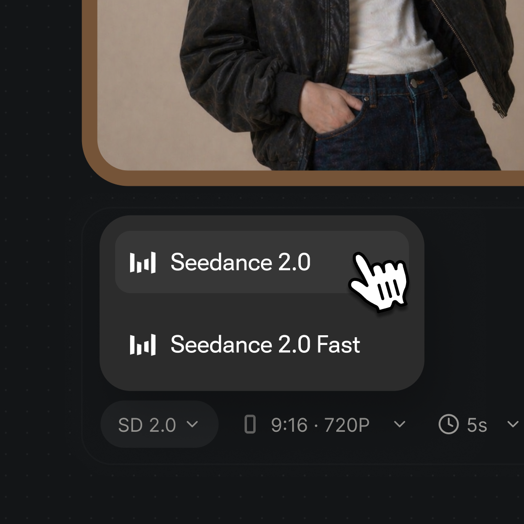 Generating a short video clip from the model menu in the Renoise Canvas