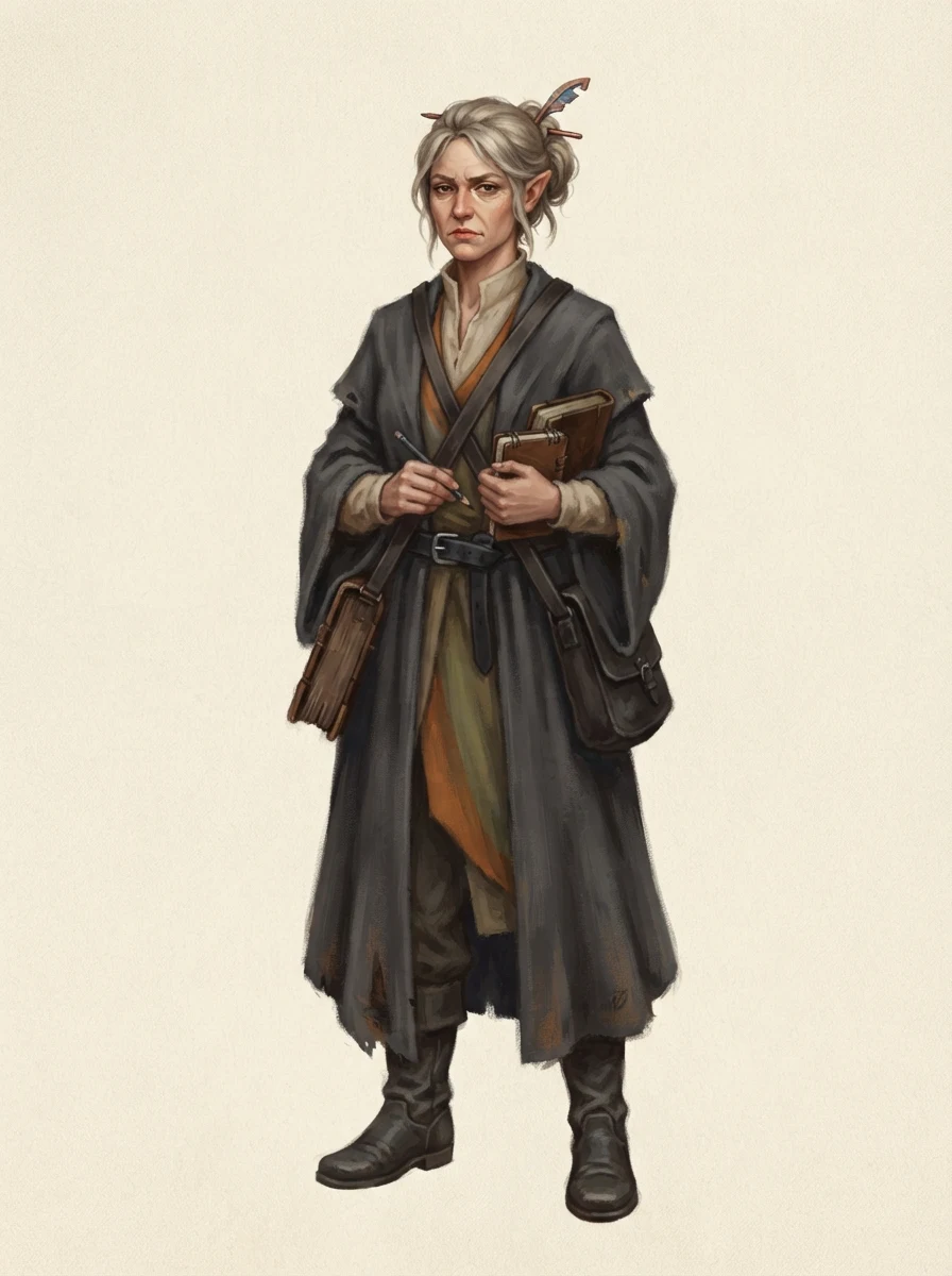 El mismo personaje original dibujado en estilo pictórico al crear personajes con IA