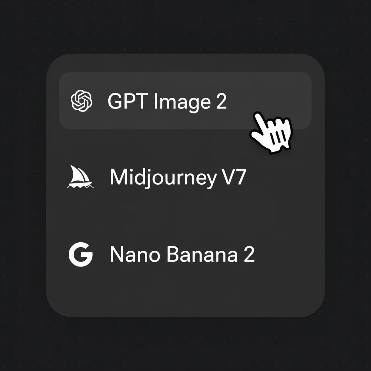 Seleccionando GPT Image 2 en Renoise para convertir un rostro en dibujo con IA