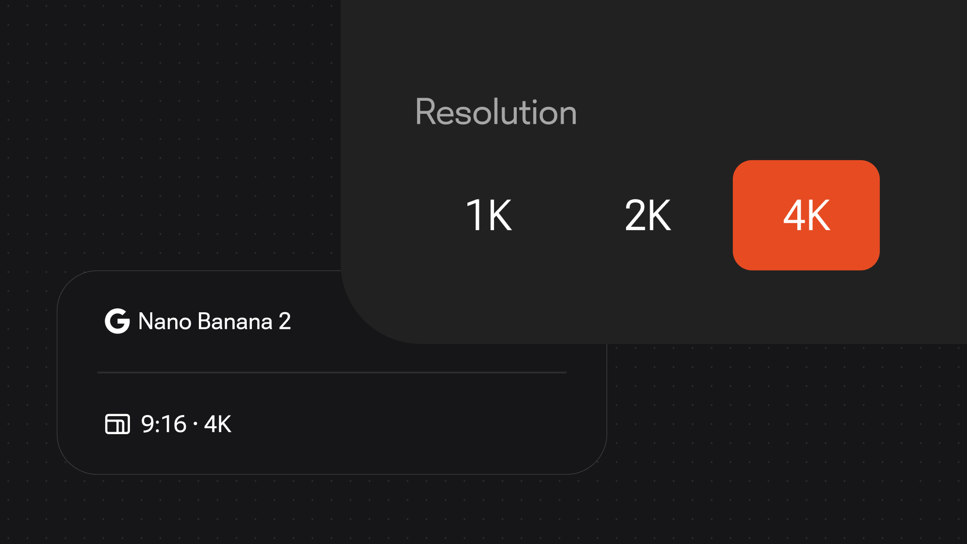Choosing 4K resolution before exporting a sticker in Renoise