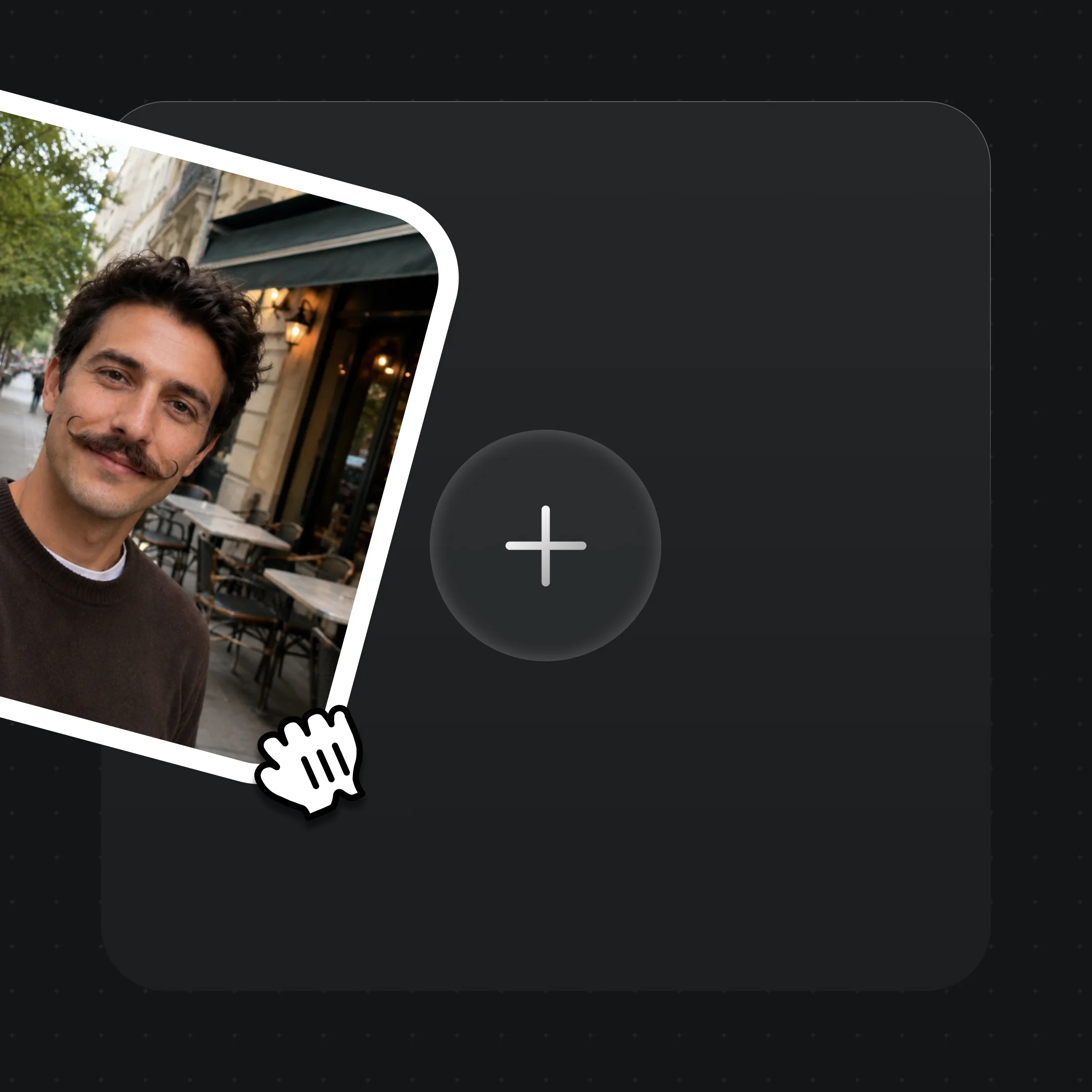 Subiendo una foto de referencia del rostro y una pista de audio a Renoise Canvas para generar lip sync