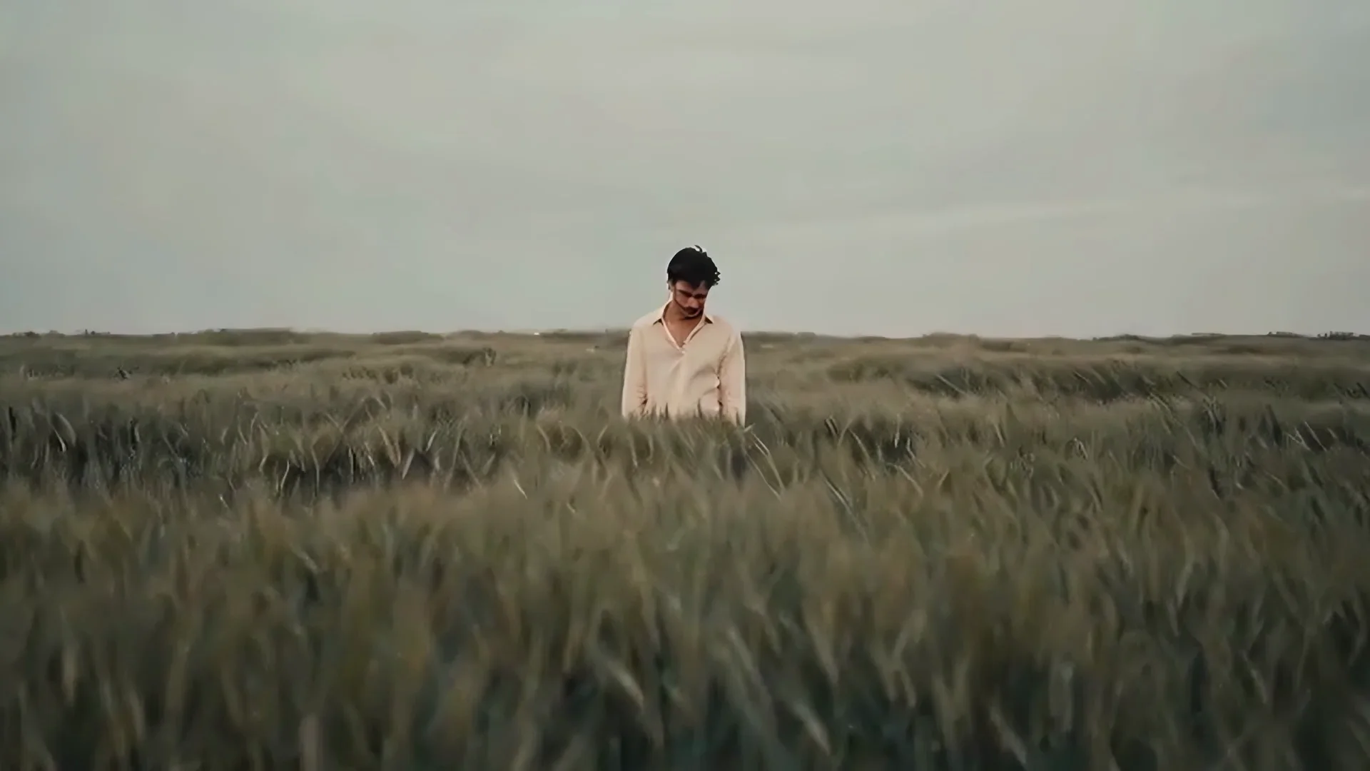 The same frame upscaled to 1920×1080, with individual wheat heads and fabric texture visible