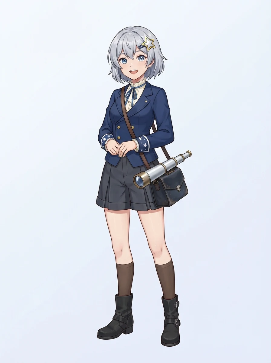 Segunda ejecución del generador de VTuber con IA con la descripción idéntica, que devuelve un personaje original visiblemente distinto